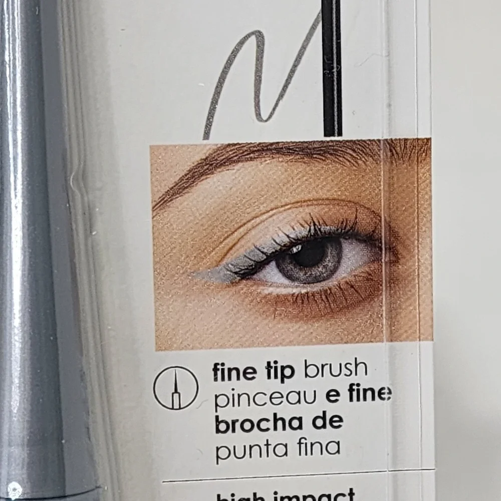 L.A. COLORS Liquid Eyeliner Shimmer Silver C62108 Fine Tip Brush New